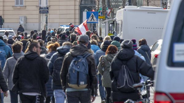В центре Вены началась акция против политики правительства Австрии